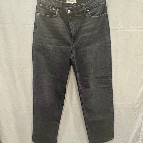 Madewell Perfect Vintage Straight Leg Jeans - Washed Black / 29 - Picture 7 of 10